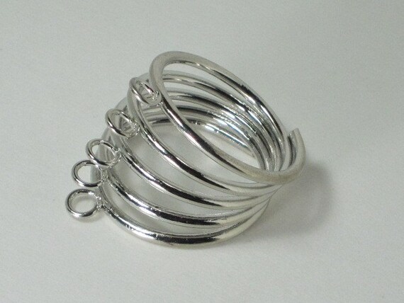 Ring Base - 5 Adjustable Rounds - Silver - 4 Piece