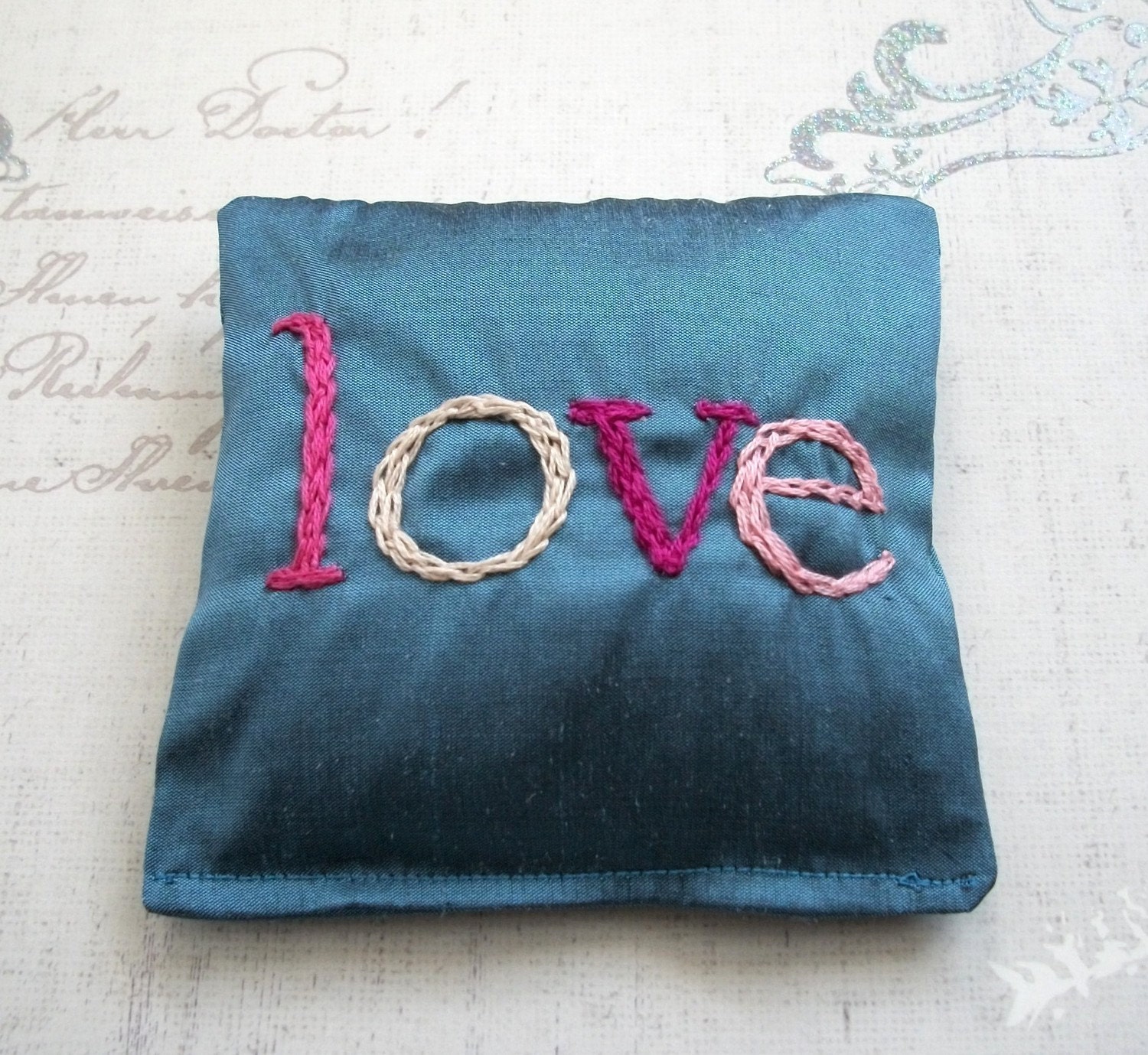 Lavender Sachet Hand Embroidered by Dolce Dreams