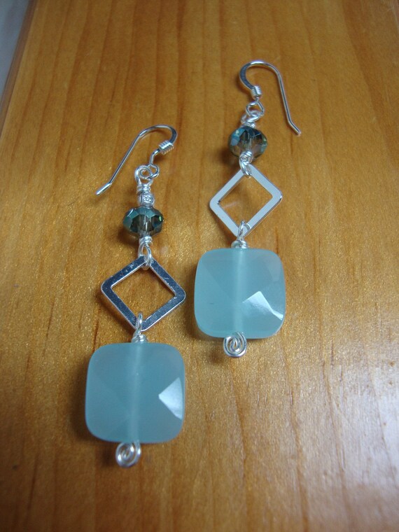 Blue Quartz Earrings Preview 1