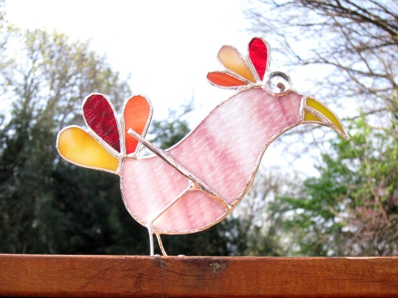 Celia the 3D Stained Glass Stand-Up Bird 247