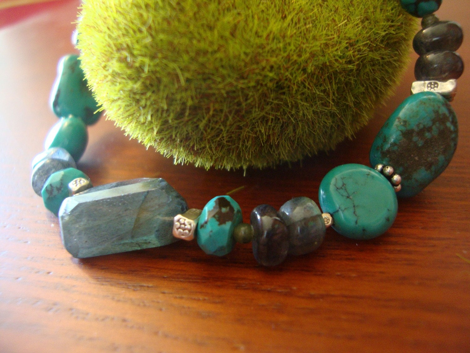 Labradorite And Turquoise Bracelet Preview 1