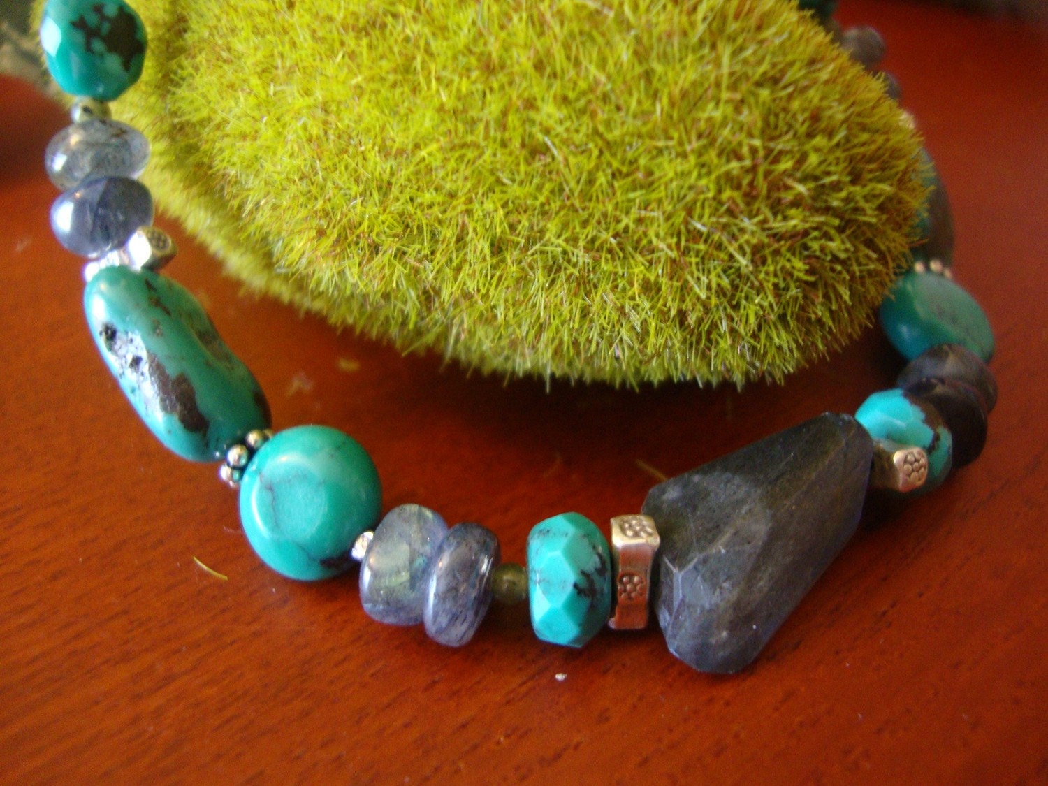 Labradorite And Turquoise Bracelet Preview 3