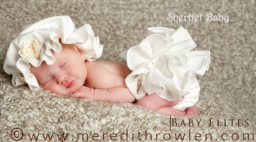 READY TO SHIP  Ivory Cream White Pink Blue Pink Gingham in All Sizes Bo Peep Baby Prairie Bonnet Nightcap