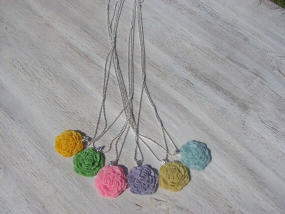 Ivory Peony Necklace