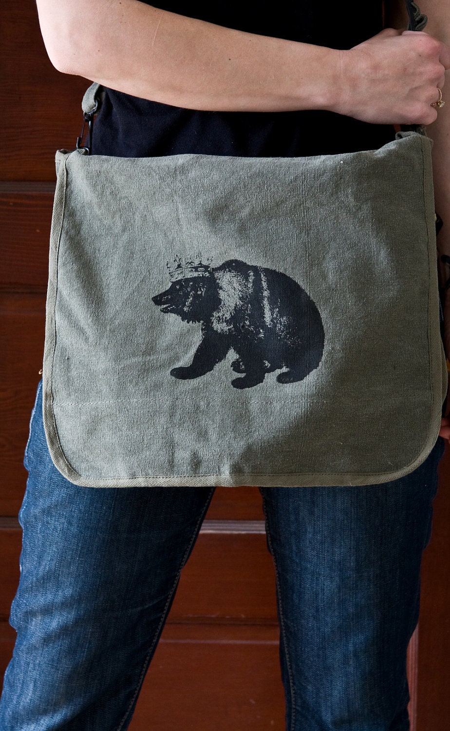 PARATROOPER Shoulder Bag with BEAR design