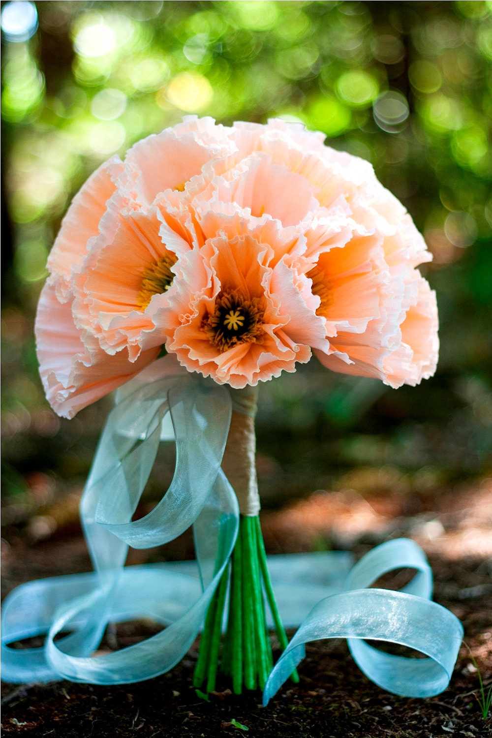 CLASSIC custom paper flower wedding bouquet (9 inch) - over 100 paper flower options