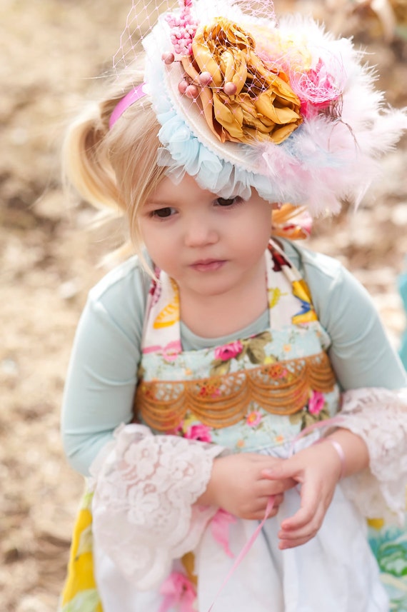 JUST FOR FUN Lacey hairpiece for special occasions and photo shoots,circus, pagents, babies, parties