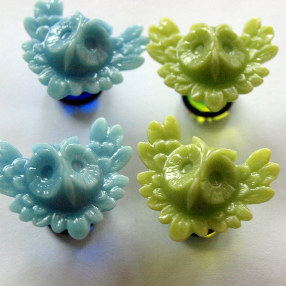 Custom for kristiinee 00g 10mm Plugs Cream Owl in flight