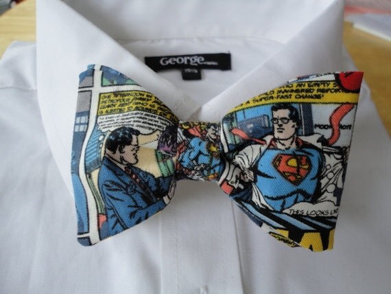 Superman comics bow tie