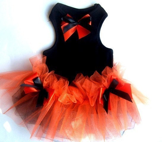 Dog Dresses TUTU Black and Red Halloween Reserved for Mindy From miascloset