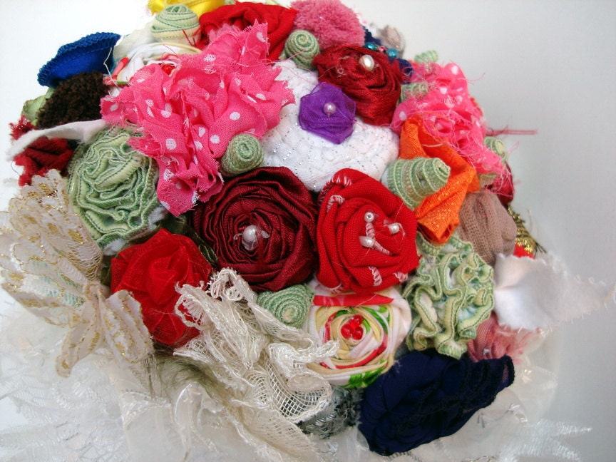 Multi Colored Eco friendly Bouquet Spring Garden- seragun