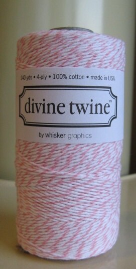 Divine Twine Cotton Candy Pink Bakers Twine 1 Full Spool 240 Yards Made in 