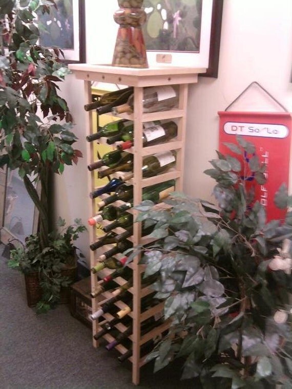Living Simply space saving Wine Tower wine rack by WineBeds on Etsy