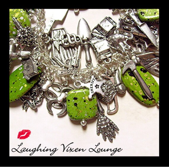 Zombie Bracelet - Horror Jewelry - Zombie Jewelry - Halloween Horror Bracelet - Zombie Charm Bracelet