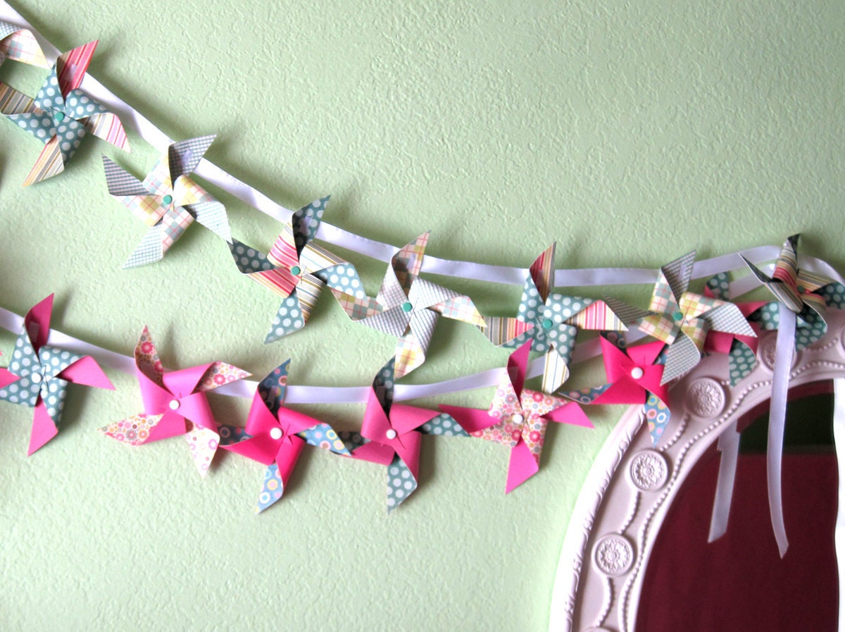 Custom Pinwheel Garland by Rule42