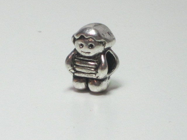 Pandora Style Charm - Antique Silver Little Boy (g7)