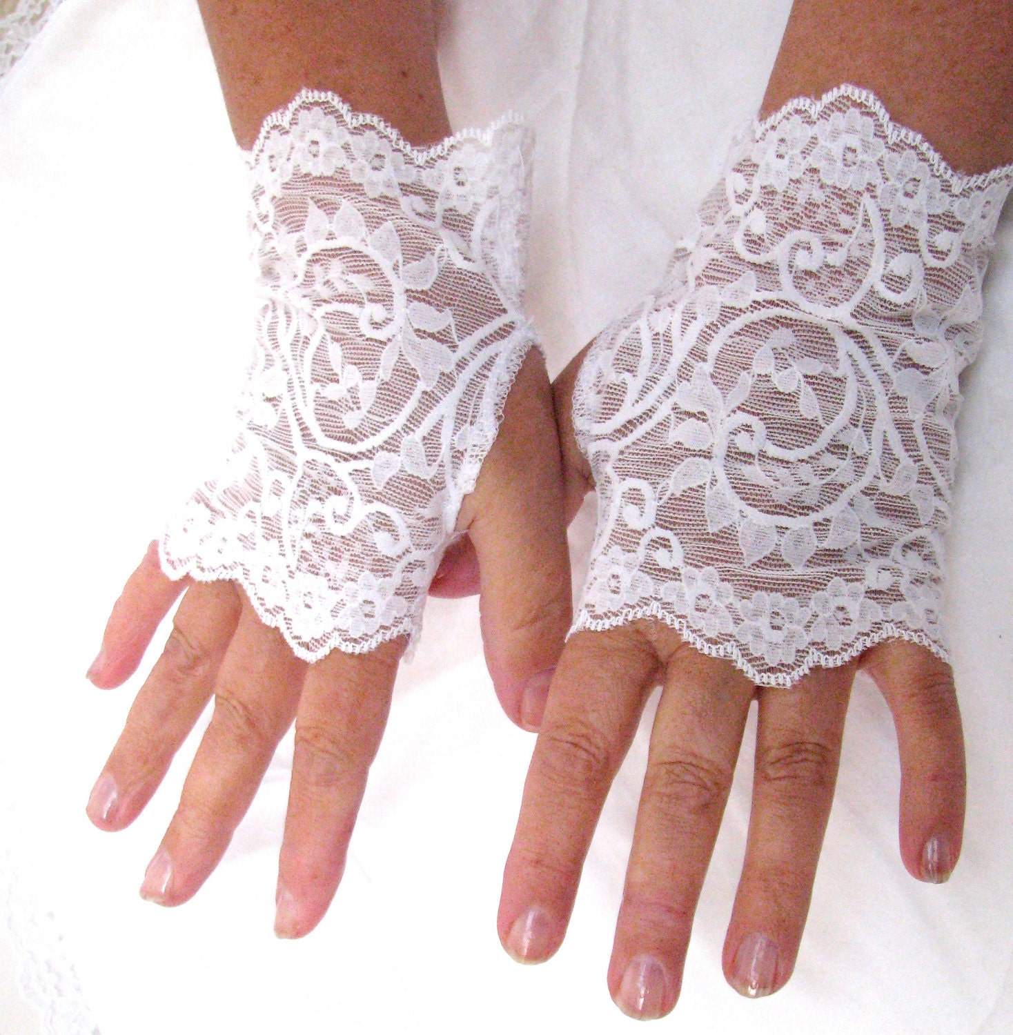 Fingerless Lace Tea Gloves?