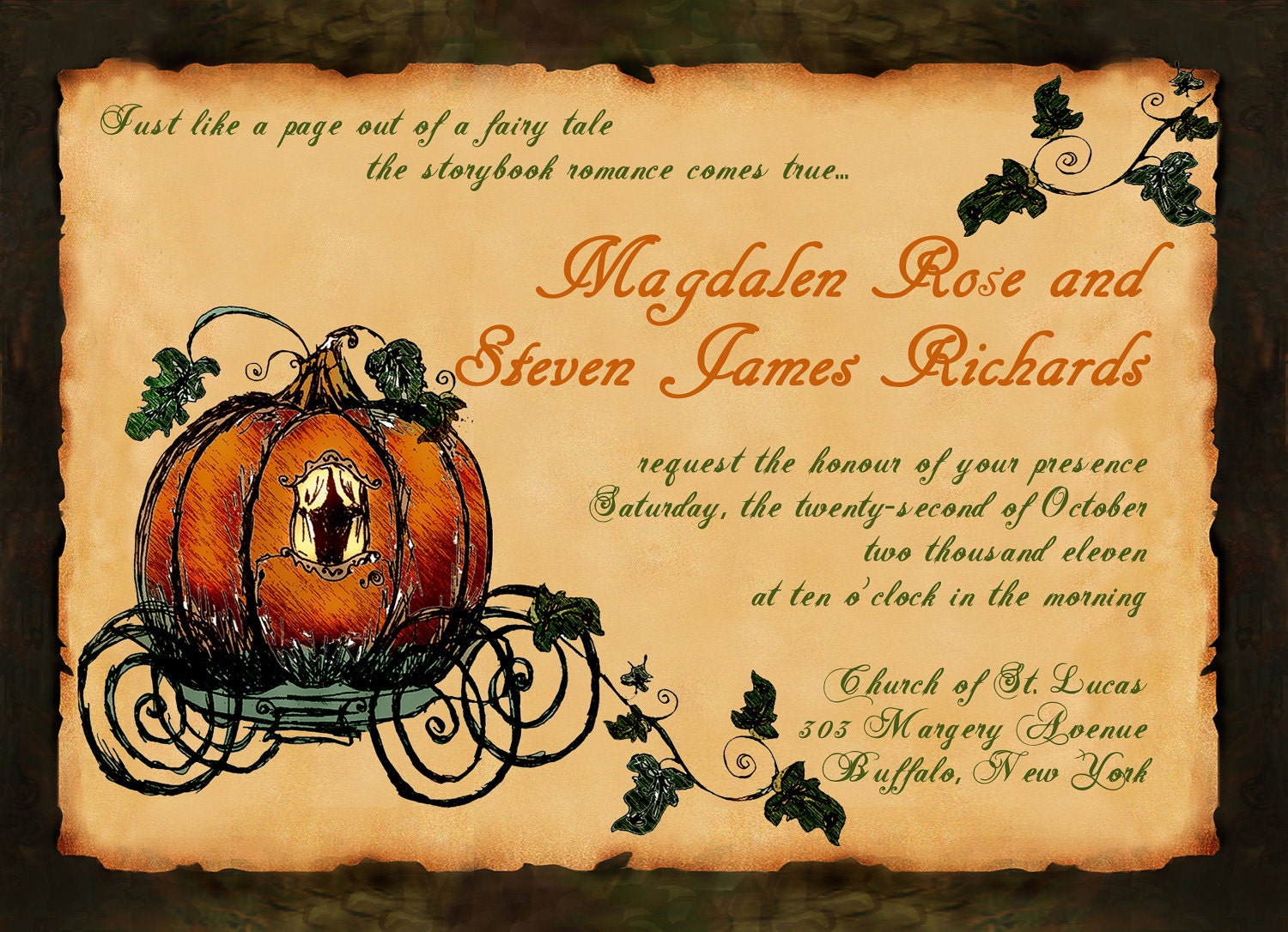 Fall Fairytale Invitation