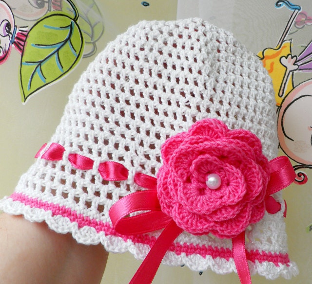 فروش تابستان -- در حال حاضر فقط 18 دلار -- Crocheted ، کلاه تابستان با گل های زیبا