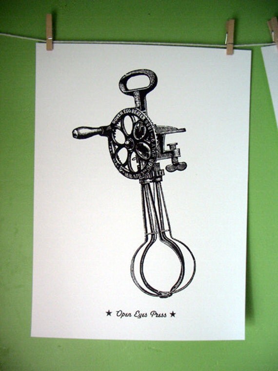NEW Small Print /// EGG BEATER