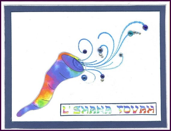 L'Shana Tovah Tie Dye - Rosh Hashanah Greeting Card
