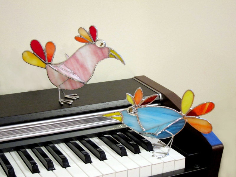 Celia the 3D Stained Glass Stand-Up Bird 247