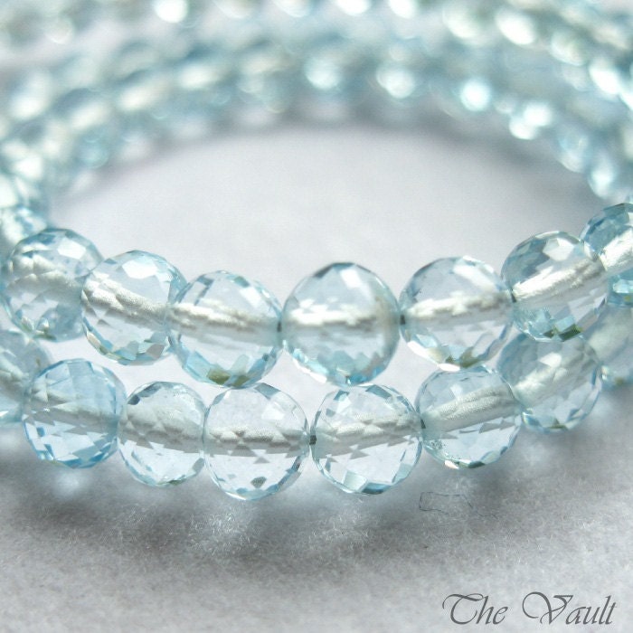 10 Topaz 3.5mm - 4mm faceted rounds