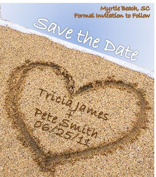 Save the Date Magnets Beach or Destination Wedding 30 Magnets
