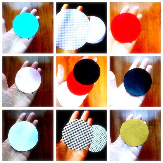 Lot of 100, Mix and Match Available - Hand Cut Fabric Circles -  YOU Choose Color, Fabric and Size - For DIY Fabric Flowers Appliques