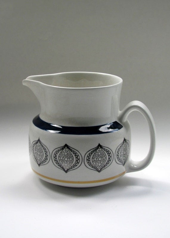 Vintage Swedish Pitcher by Upsala Ekeby