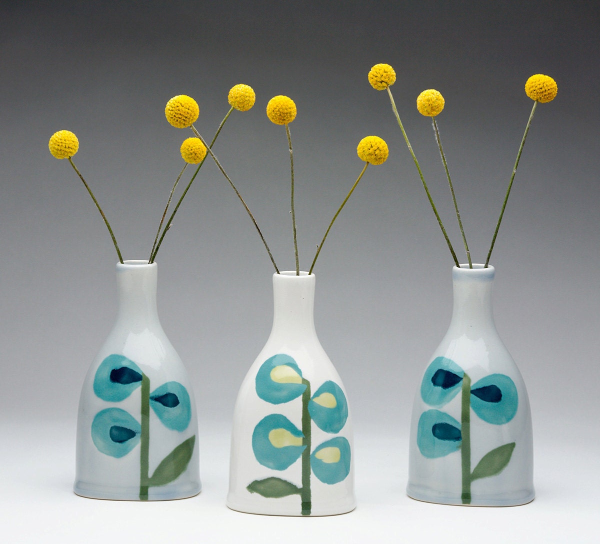 Turquoise Stem Vase