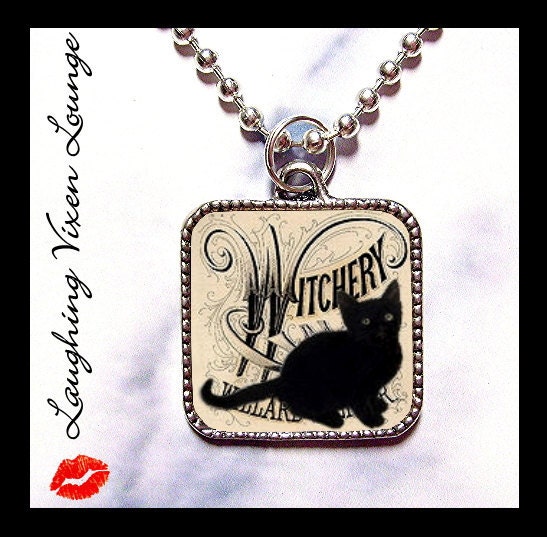 Black Cat Necklace Jewelry - Witch Necklace - Halloween Necklace - Witch Jewelry - Halloween Jewelry - Buy 2 Get 1 Free