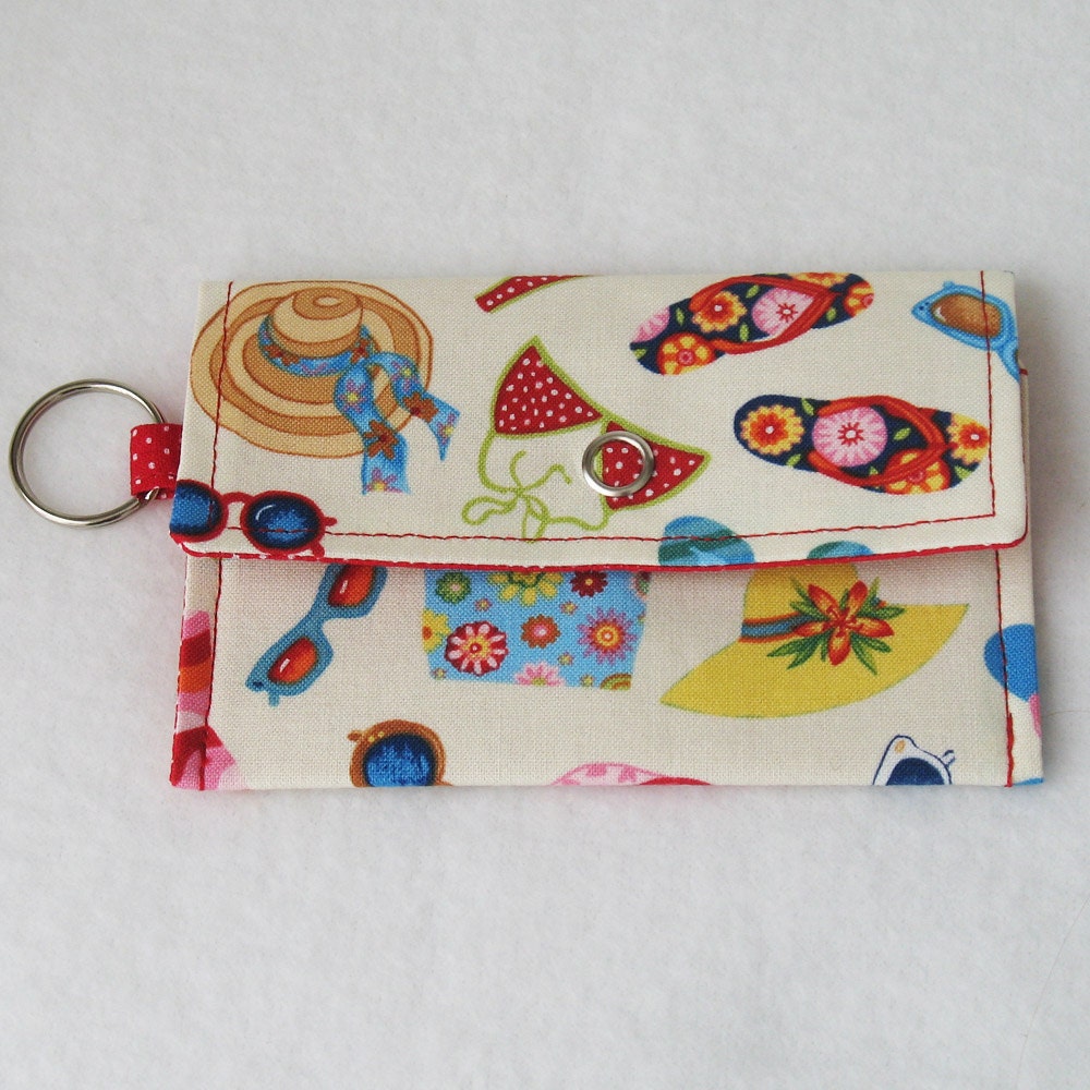 Mini One-Snap Wallet - Summer Things