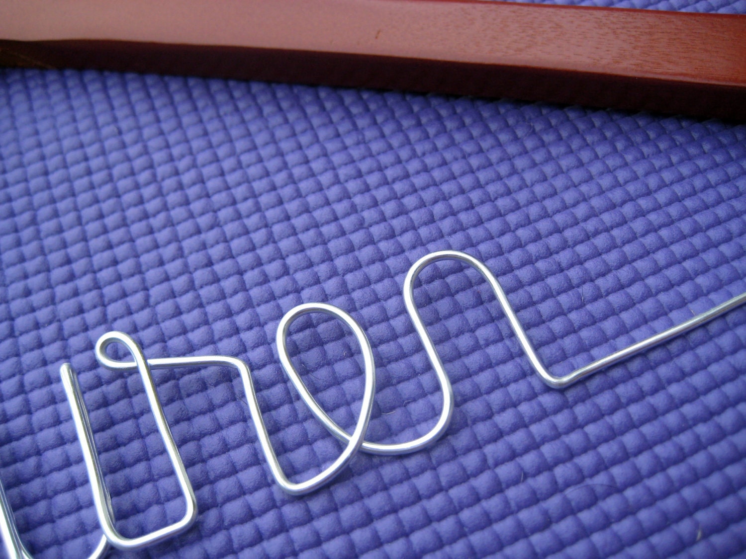 Personalized Hangers Customized for Wedding - SET of THREE single line hangers