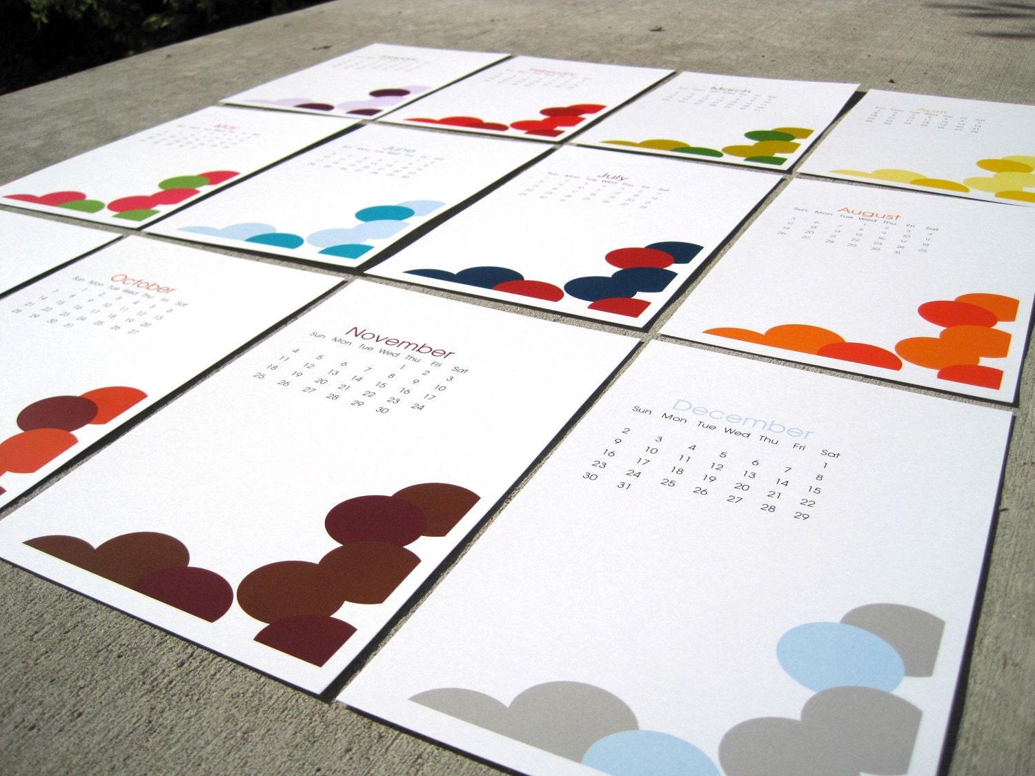 2012 Printable Wall Calendar - Lola