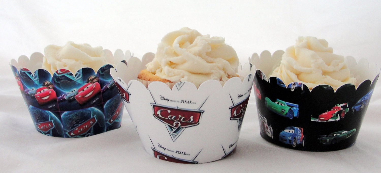 Cars 2  Cupcake wrappers