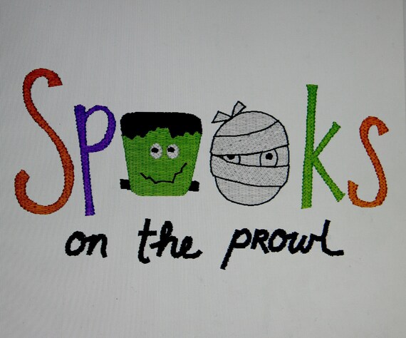 Spooks Machine Embroidery Design