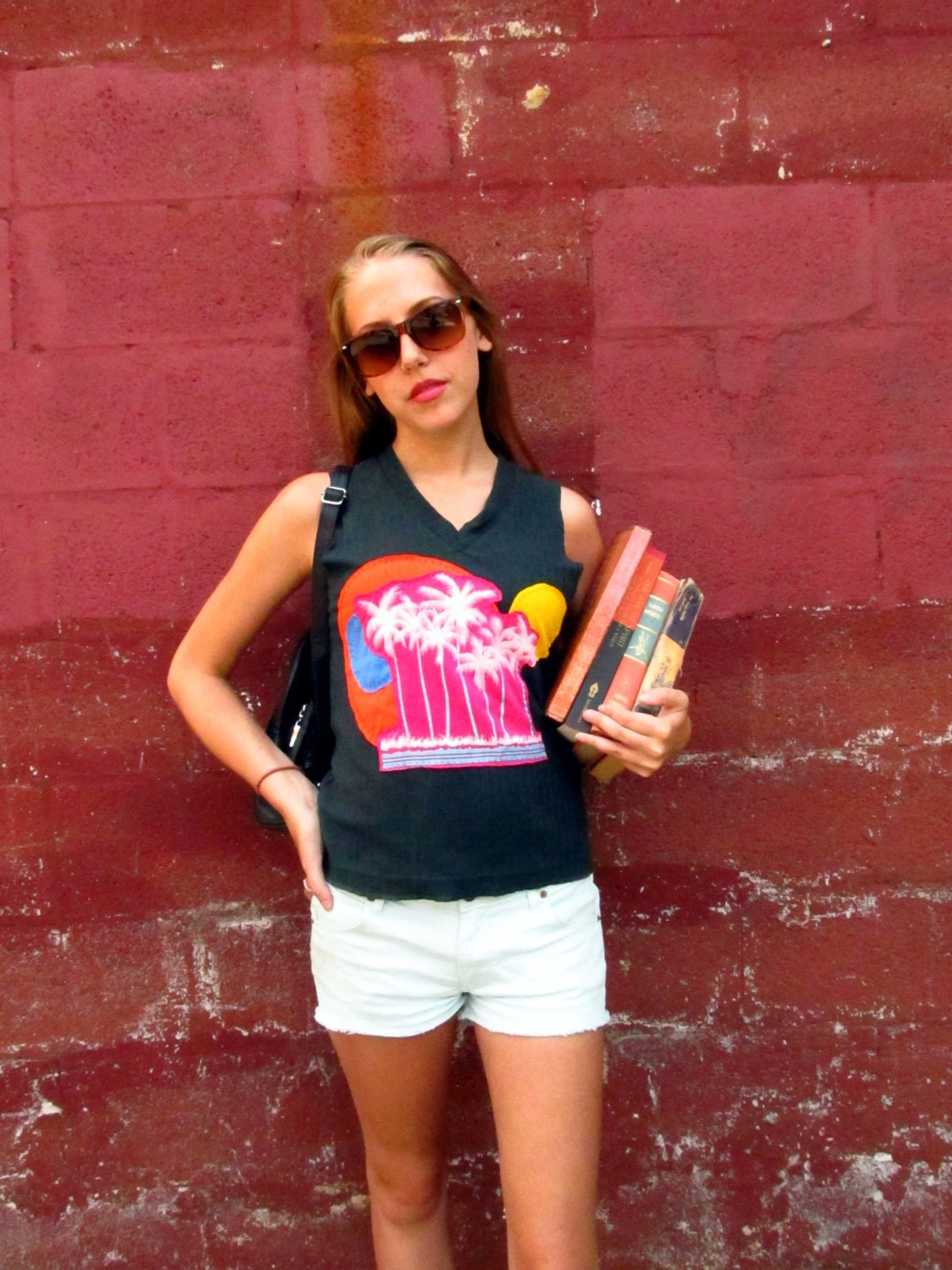 Upcycled Tank Back to School With Sunny Skies