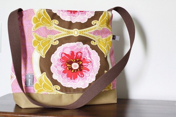 pink medallion tote