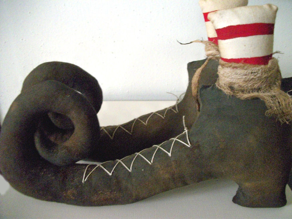 Primitive Halloween Witch Boots