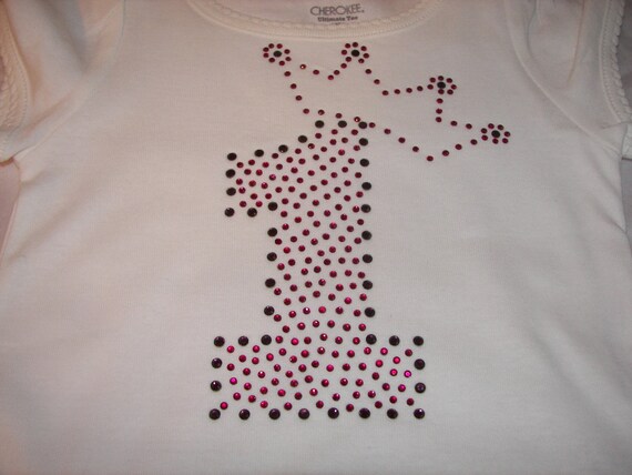 1st Birthday Shirt or Onesie, BLING