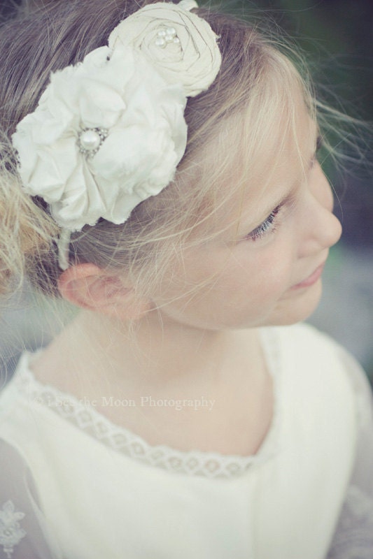 Rosebud Petite Flower Girl Headband