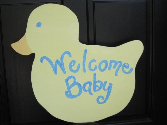 New Baby Wooden Door Hanger