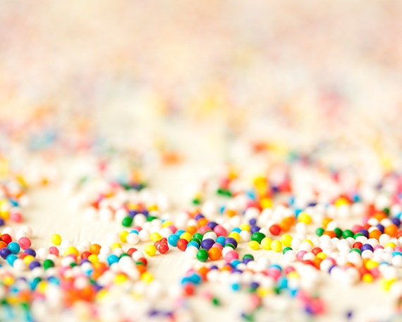 bakery decor,kitsch kitchen,pastel colors, nonpareils,easter,candy colors,kids room decor,spring,party decoration