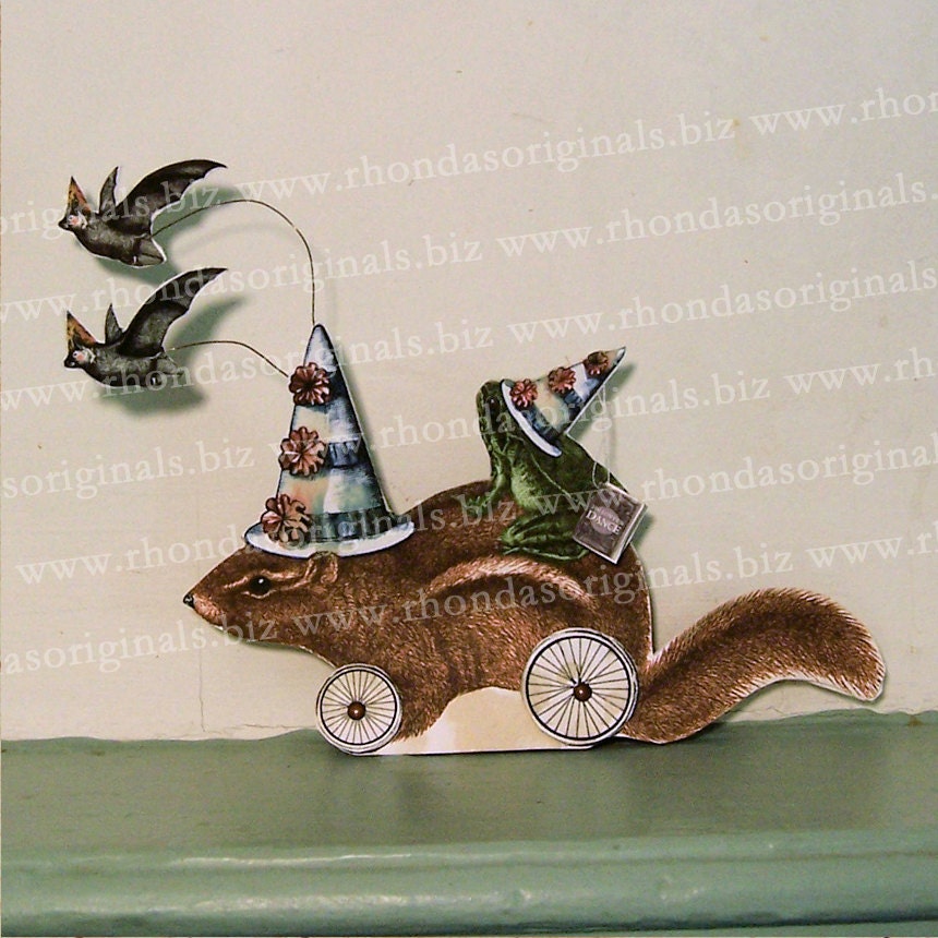  Paper Doll Digital Download   -     Frog Bat For    HP13D