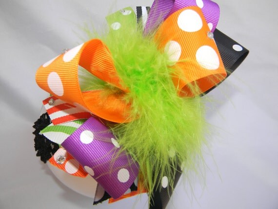 Spooky Little Witches Shoes Shirt SET with BOW by Bubblebabys