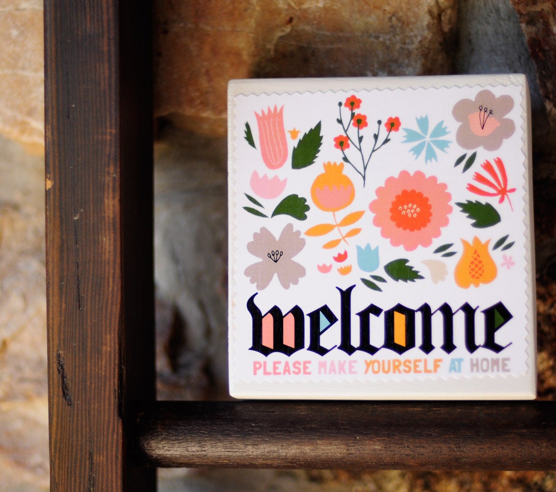 art block - welcome please