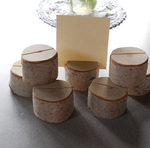 Rustic Wedding Card Holders Set of 20 Birch Branch Rustic Table Number 
