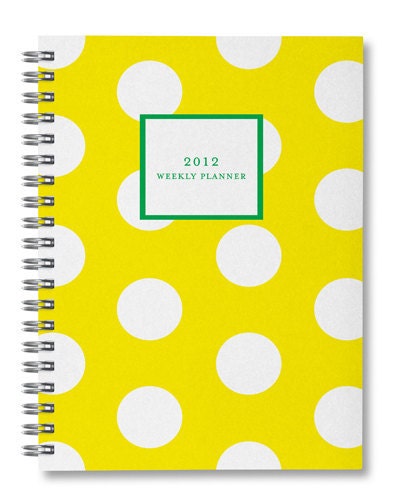 2012 Polka Dot Weekly Planner