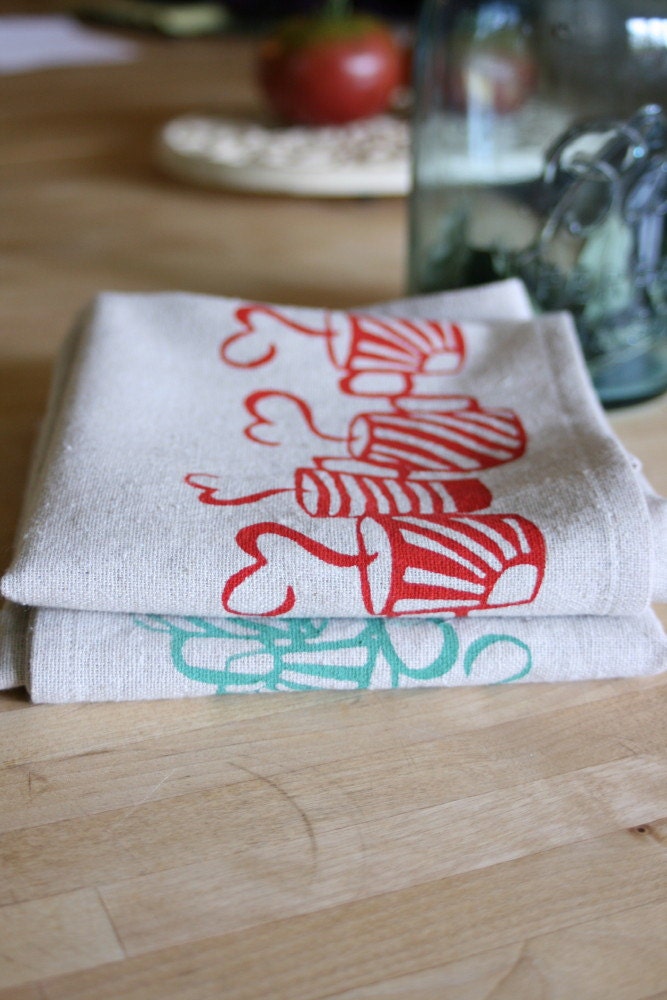 2 Tea Towels, Coffee Lovers Print